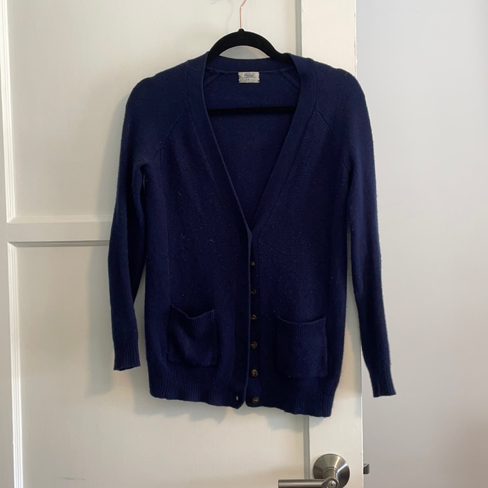 Wool button up sweater, size Small